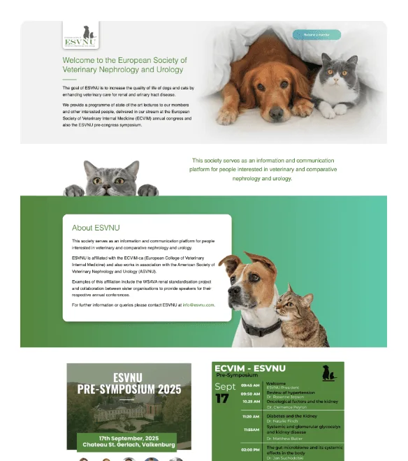 ESVNU website designed by AFWD