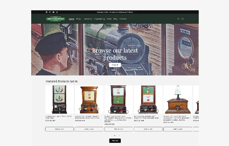 Website design for Junction Railway Ana by AFWD