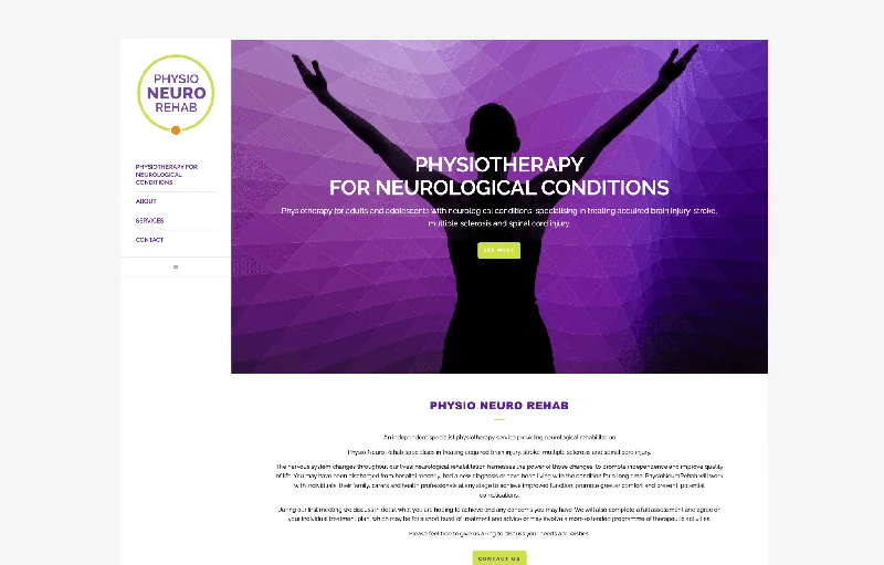 Website design for Physio Neuro Rehab by AFWD