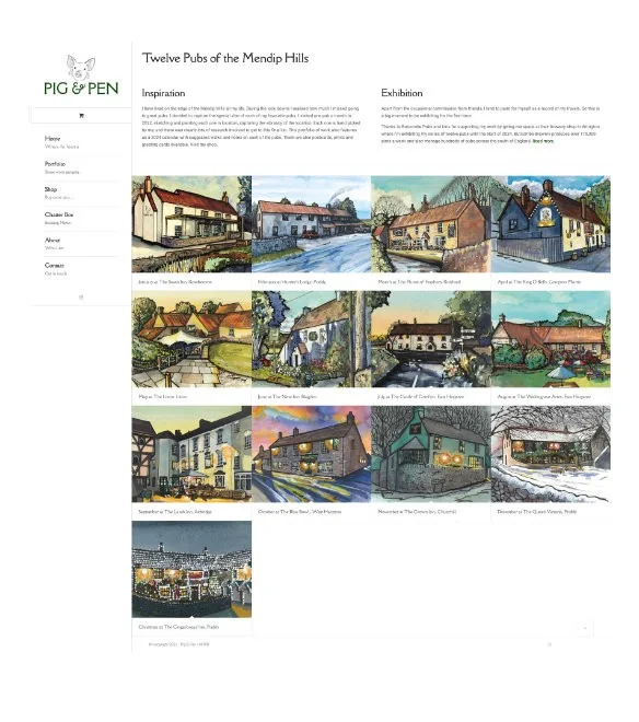 Pig & Pen website designed by AFWD