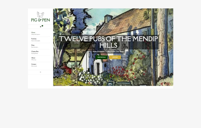 Website design for Pig & Pen by AFWD